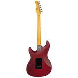 Sire S7N FM/STR New Gen Larry Carlton elektrische gitaar – S-Style, flamed alder body, See Through Red Satin, HSS-configuratie, stainless steel frets