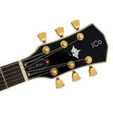 Sire L7N/BK elektrische gitaar – L-Style, mahonie met maple top, Black, HH-configuratie, stainless frets, locking tuners