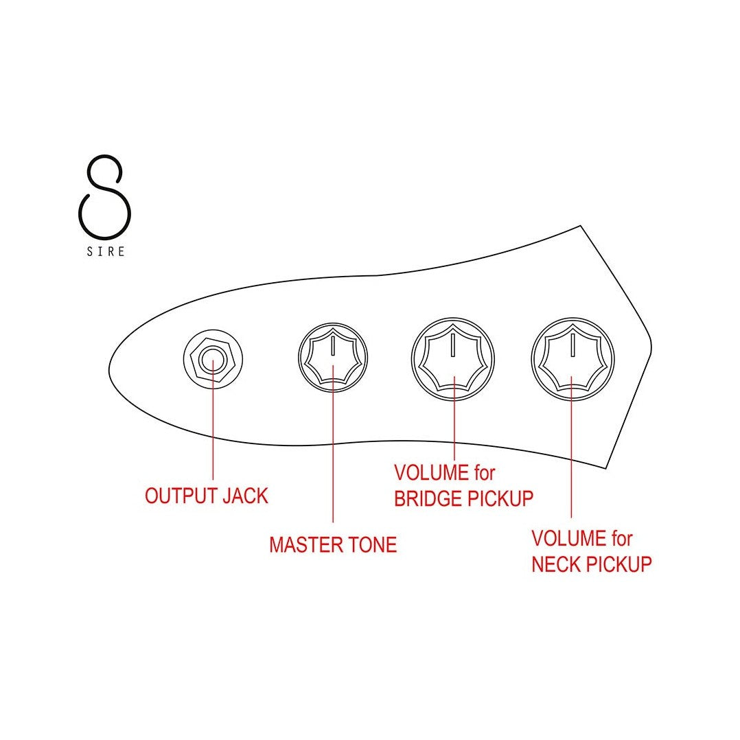 Sire V5 A5/BK Marcus Miller 5-snarige Basgitaar Zwart
