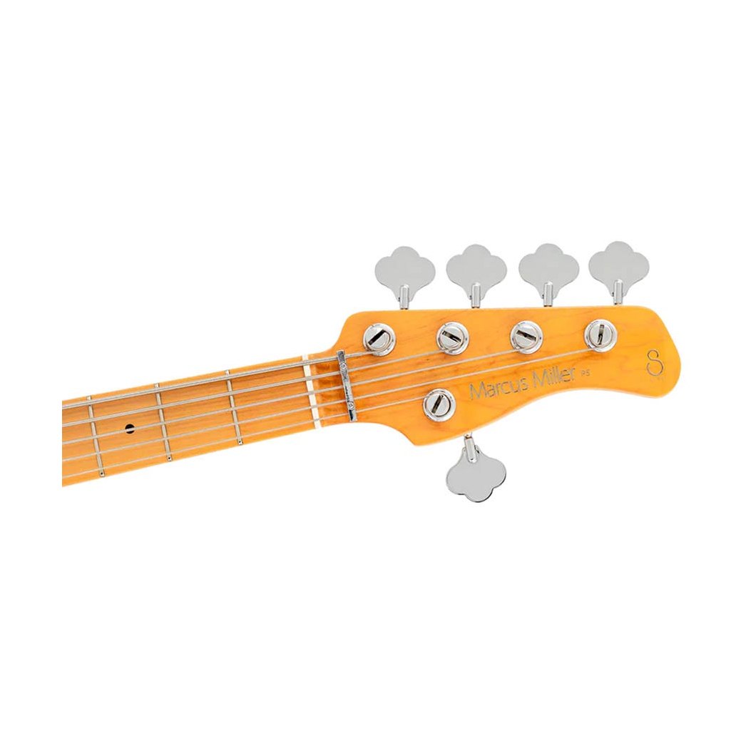 Sire P5 A5/BK Marcus Miller basgitaar 5-snarige passieve P-stijl bas in Black