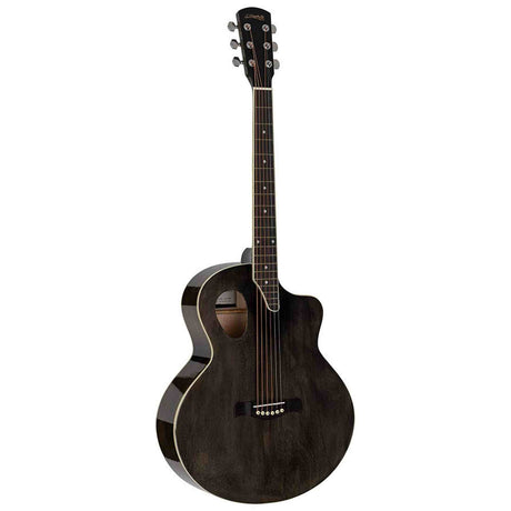 Nashville GOF-110-TBK Offset Soundhole Akoestische Gitaar Transparent Zwart