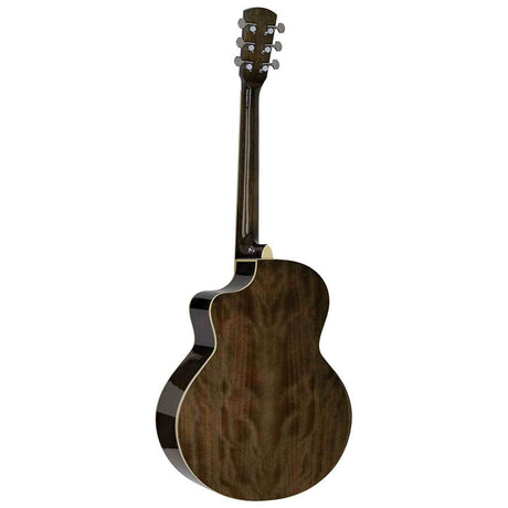 Nashville GOF-110-TBK Offset Soundhole Akoestische Gitaar Transparent Zwart