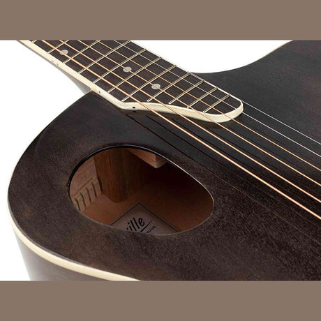 Nashville GOF-110-TBK Offset Soundhole Akoestische Gitaar Transparent Zwart