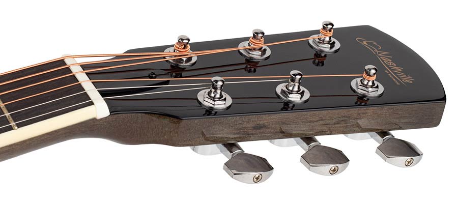 Nashville GOF-110-TBK Offset Soundhole Akoestische Gitaar Transparent Zwart