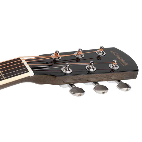 Nashville GOF-110-TBK Offset Soundhole Akoestische Gitaar Transparent Zwart