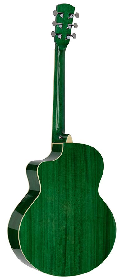 Nashville GOF-110-TGN Offset Soundhole Akoestische Gitaar Transparent Groene
