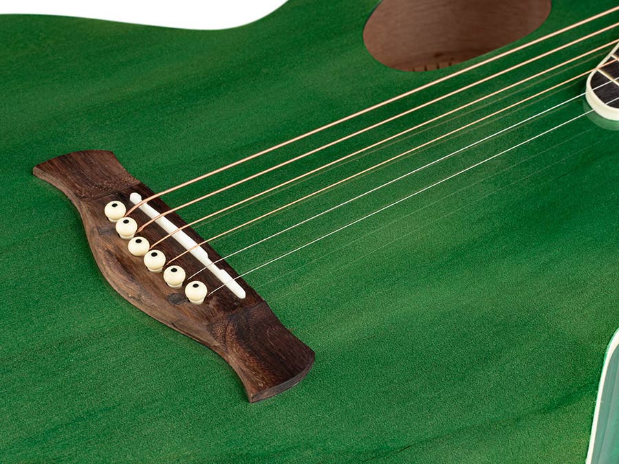 Nashville GOF-110-TGN Offset Soundhole Akoestische Gitaar Transparent Groene