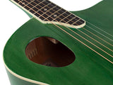 Nashville GOF-110-TGN Offset Soundhole Akoestische Gitaar Transparent Groene