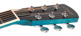 Nashville GOF-110-TBU Offset Soundhole Akoestische Gitaar Transparent Blauw