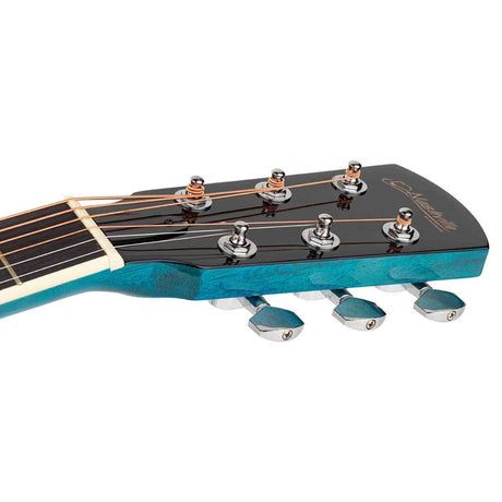 Nashville GOF-110-TBU Offset Soundhole Akoestische Gitaar Transparent Blauw