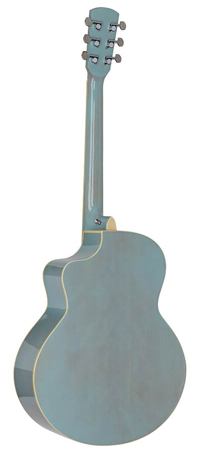 Nashville GOF-105-SBU Offset Soundhole Akoestische Gitaar Sky Blue Burst