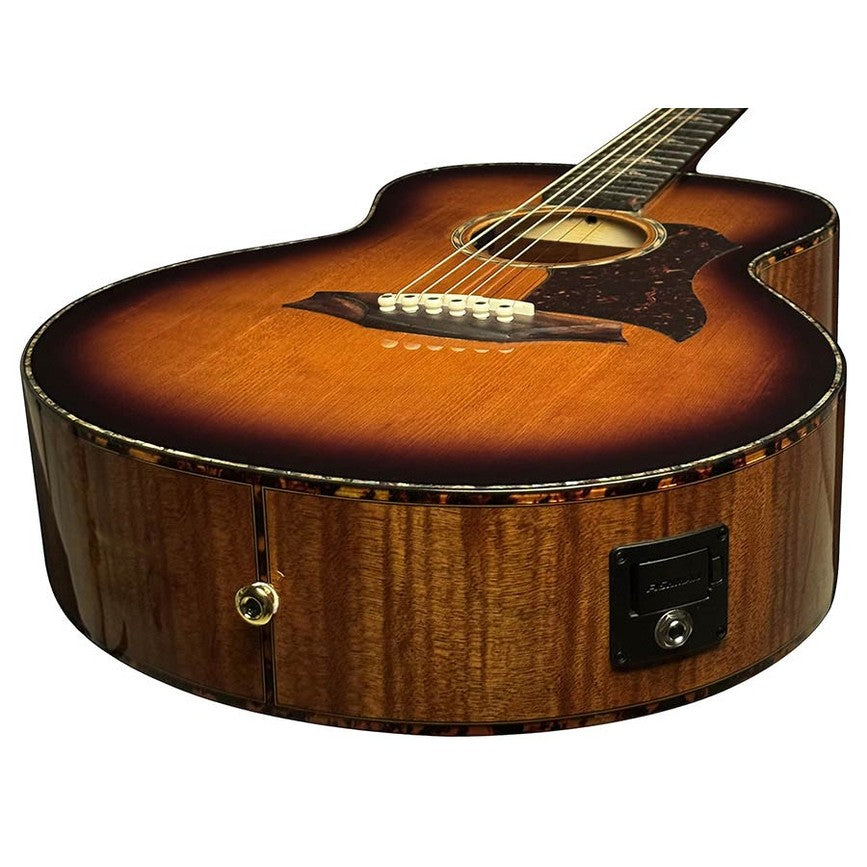 Bromo BAN8E/VS Danali Series mini jumbo akoestische western gitaar