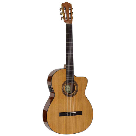 Salvador Cortez CC-2248CE klassieke gitaar massief ceder bovenblad, sapele, cutaway, 48mm hals, Fishman Presys I