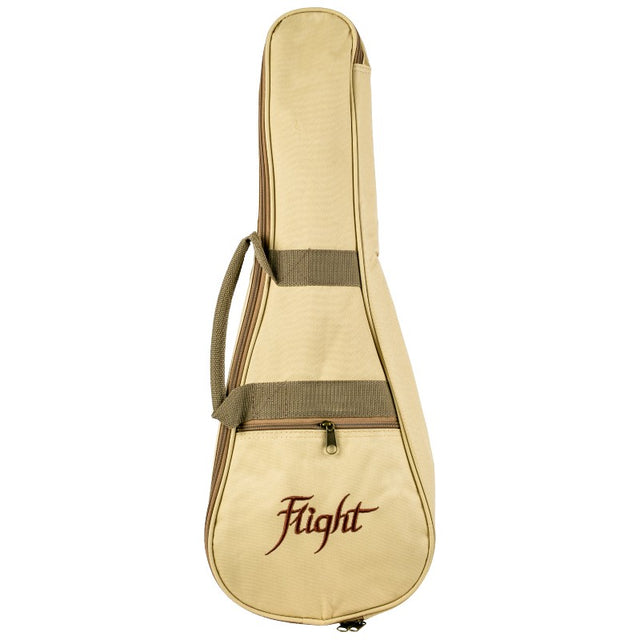 Flight UBC Concert Ukulele Gigbag 3mm Padded Beige met Accessoirevak en Schouderband