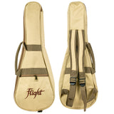 Flight UBC Concert Ukulele Gigbag 3mm Padded Beige met Accessoirevak en Schouderband