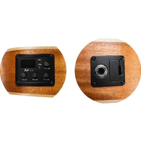 Flight DUC323 MAH EQ Elektrisch-Akoestische Concert Ukulele met Mahogany Body en Ingebouwde Pickup