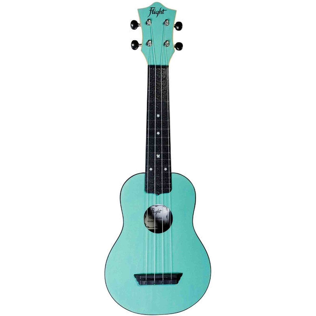 Flight TUS-35 LB Soprano Ukulele Lichtblauw met Linden Top, ABS Body en Aquila Snaren