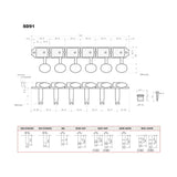 Gotoh GTH13026 SD91 stemmechanieken met 05M knoppen, 6R, nikkel