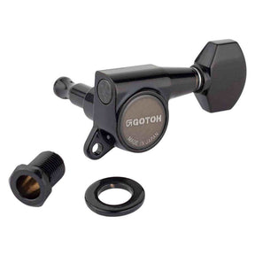 Gotoh GTH14002 SG381 stemmechanieken met Magnum Lock and 07 knoppen, 6R, cosmo zwart