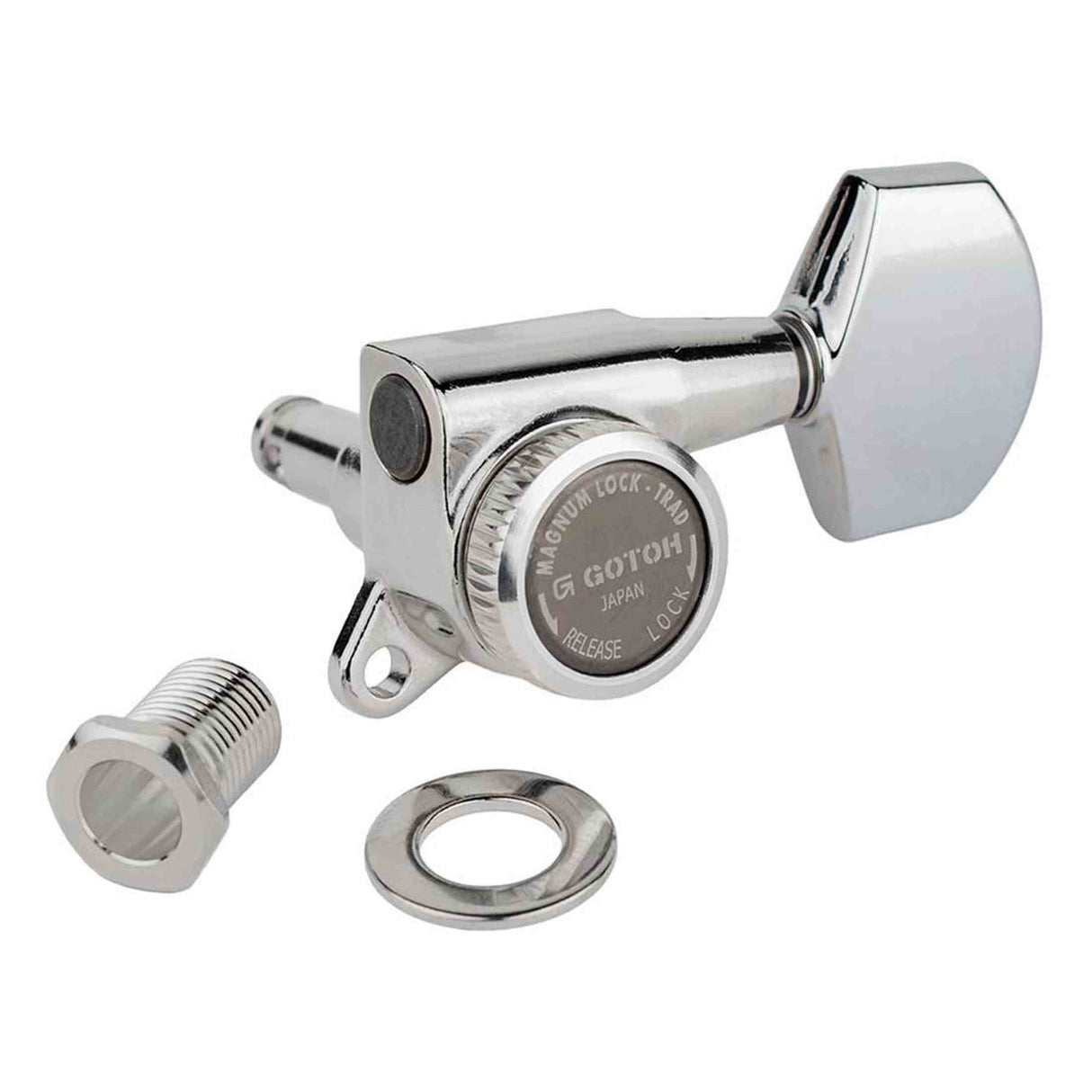 Gotoh GTH14048 SG381 stemmechanieken (posts 6xXL) met Magnum Lock Trad and 01 knoppen, 3L3R, chroom