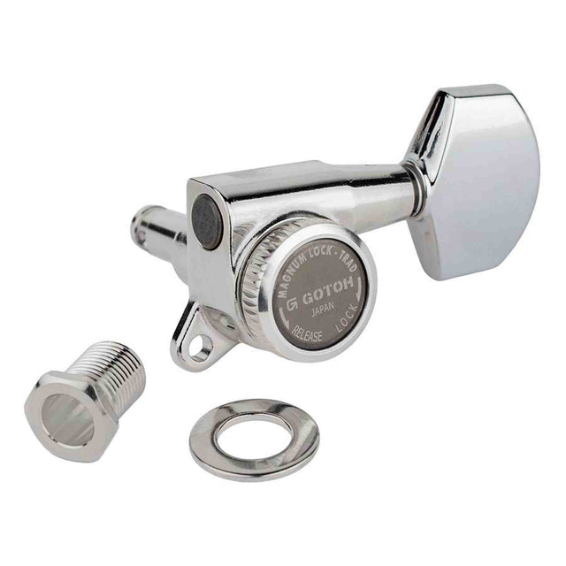 Gotoh GTH14049 SG381 stemmechanieken met Magnum Lock Trad and 01 knoppen, 3L3R, chroom