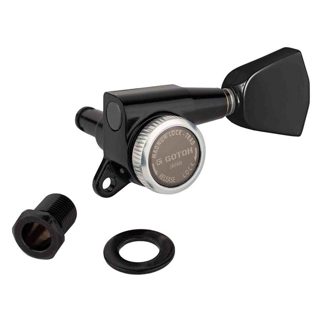 Gotoh GTH14054 SG381 stemmechanieken met Magnum Lock Trad and 04 knoppen, 3L3R, zwart
