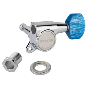 Gotoh GTH14235 SG381 stemmechanieken met P9 knoppen, 6L, chroom