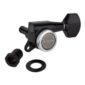 Gotoh GTH15341 SG381 stemmechanieken (posts 2xS 2xL 2xXL) met Magnum Lock Trad and 07 knoppen, 6R, zwart