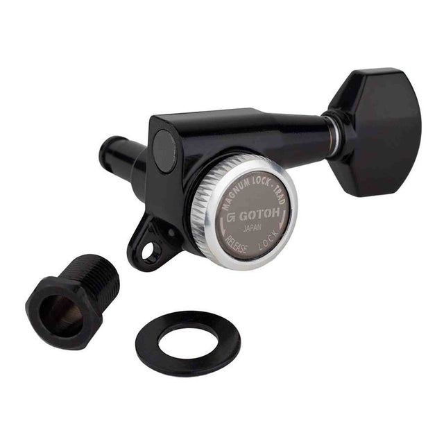 Gotoh GTH15346 SG381 stemmechanieken (posts 3xL 3xXL) met Magnum Lock Trad and 07 knoppen, 6R, zwart