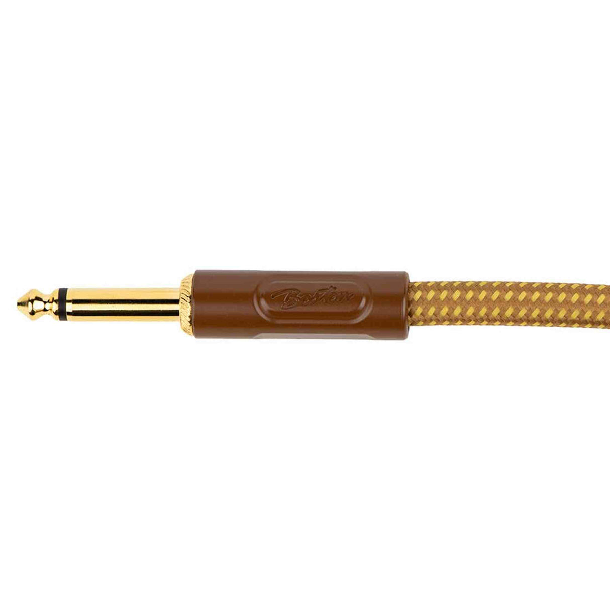 Boston GCRT-15 Prime Series woven jacket instrumentkabel jack-jack 1,5 meter yellow tweed