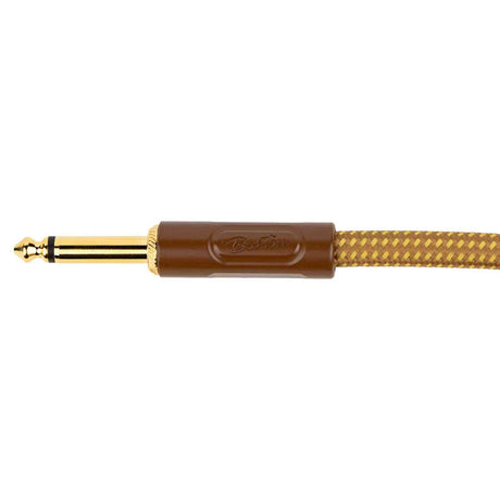 Boston GCRT-90 Prime Series woven jacket instrumentkabel jack-jack 9 meter yellow tweed