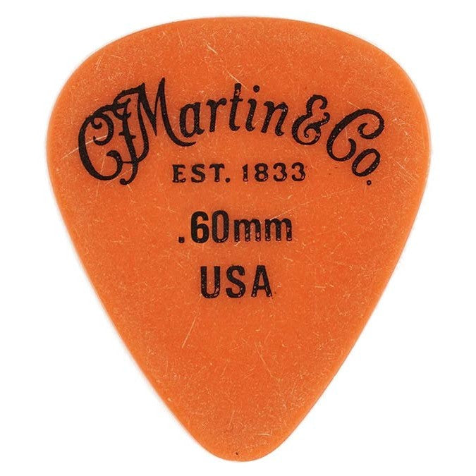 Martin & Co 18A0153 Delrin gitaar plectrums 0.60mm oranje 12 pack