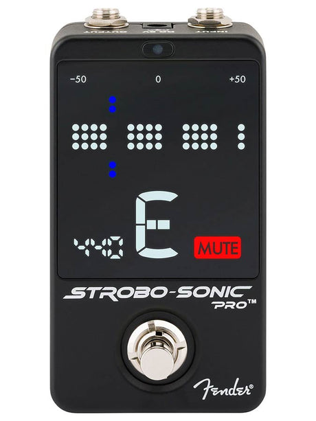 Fender Strobo-Sonic Pro pedaaltuner met strobe display en 3 bypass modes