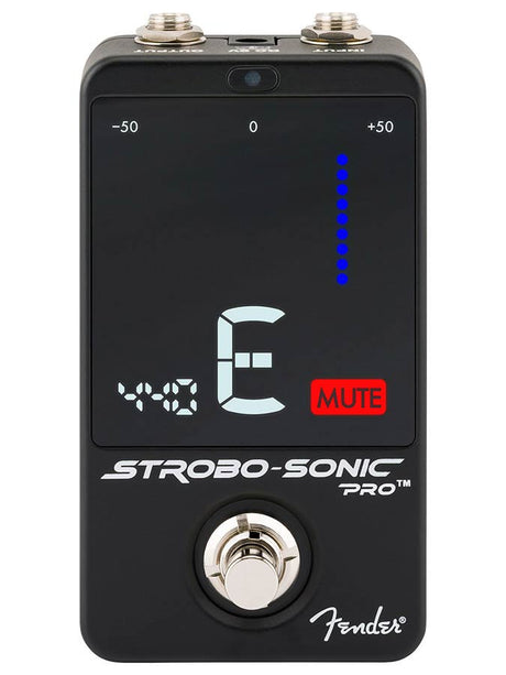 Fender Strobo-Sonic Pro pedaaltuner met strobe display en 3 bypass modes