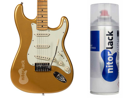 NitorLACK N250802160 Nitrocellulose Lak Aztec Gold – 400 ml Spuitbus