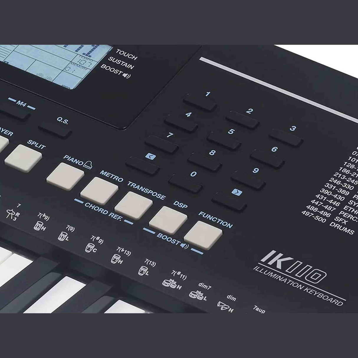 Medeli IK110 Millenium Series keyboard - 61 verlichte aanslaggevoelige toetsen met tutorial systeem en USB-MIDI