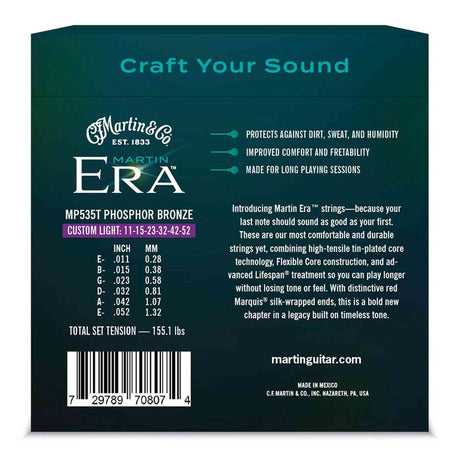 Martin & Co MP535T phosphor bronze gitaarsnaren 011-052