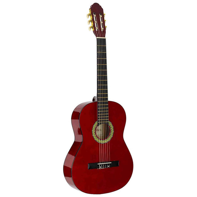 A. Martinez MTC-080/R 4/4 klassieke gitaar dark red transparent met truss rod