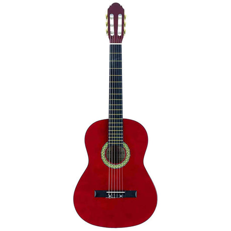 A. Martinez MTC-080/R 4/4 klassieke gitaar dark red transparent met truss rod