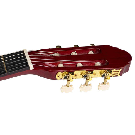 A. Martinez MTC-080/R 4/4 klassieke gitaar dark red transparent met truss rod