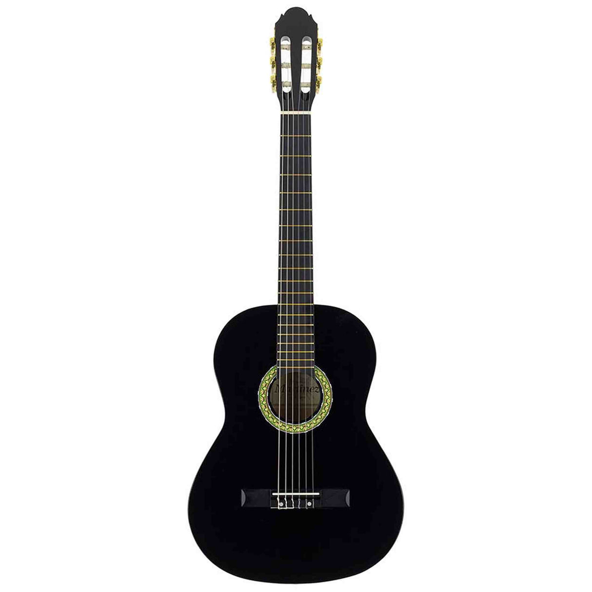 A. Martinez MTC-080/B 4/4 klassieke gitaar zwart met verstelbare truss rod