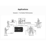 NUX NBA-200FR Actieve Monitor – 200W FRFR met Accu, 2 kanalen, BT & EQ