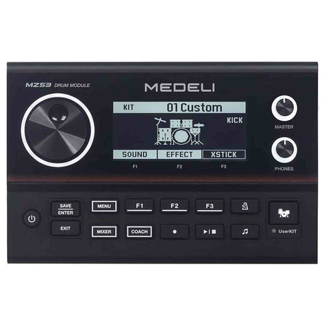 Medeli MZ537 Elektronisch Drumstel met Mesh Pads, Bluetooth Audio, USB-MIDI en 31 Drumkits