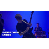 Litejam RGB24/BK elektrische gitaar – 24 frets, 144 RGB LED’s, HSH-configuratie, met gigbag, zwart