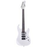 Litejam RGB24/WH elektrische gitaar – 24 frets, 144 RGB LED’s, HSH-configuratie, met gigbag, wit