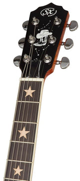 SX BJ566 6-Snarige Gitaarbanjo 11 Inch Aluminium Rim met Remo Fiberskyn Vel en Gigbag