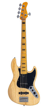 Sire V7VN S5/NT Marcus Miller 5-snarige Actieve Vintage Basgitaar Natural met Swamp Ash Body en Heritage-3 Preamp