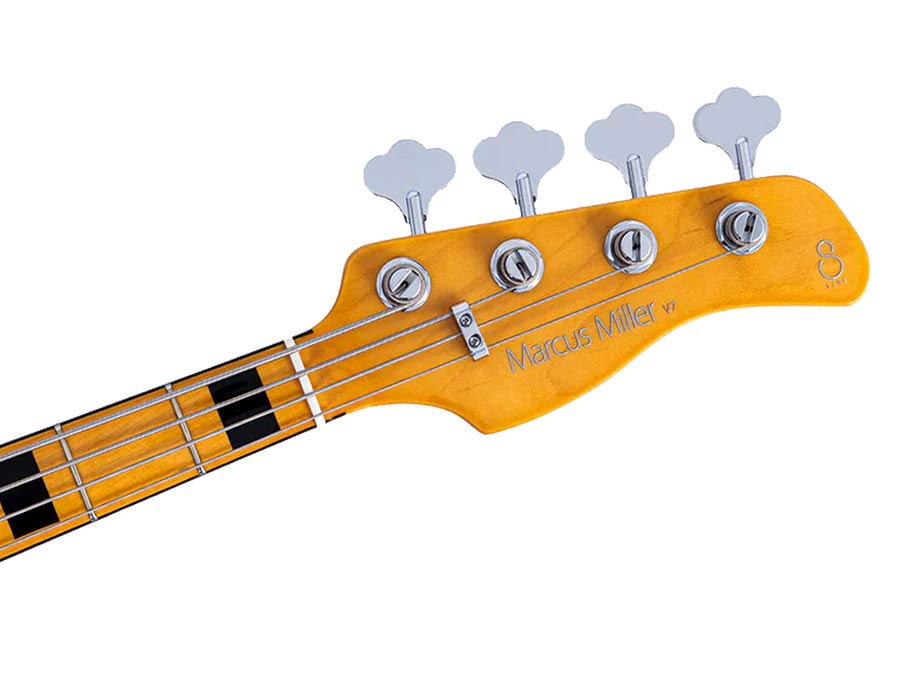 Sire V7N A4/NT Marcus Miller 4-snarige Actieve Basgitaar Natural met Elzen Body en Heritage-3 Preamp
