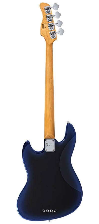 Sire V3N 4/MBB Marcus Miller 4-snarige Actieve Jazz Bas Midnight Blueburst met 2-Bands Preamp