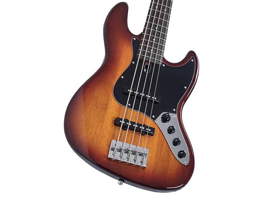 Sire V3N 5/TS Marcus Miller 5-snarige Actieve Jazz Bas Tobacco Sunburst met 2-Bands Preamp